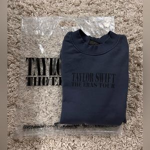 Taylor swift eras tour blue crewneck